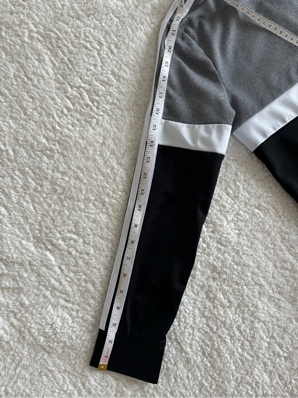 Adidas Kids Full-Zip Track Jacket Gray Black White Colorblock Size M (10/12)